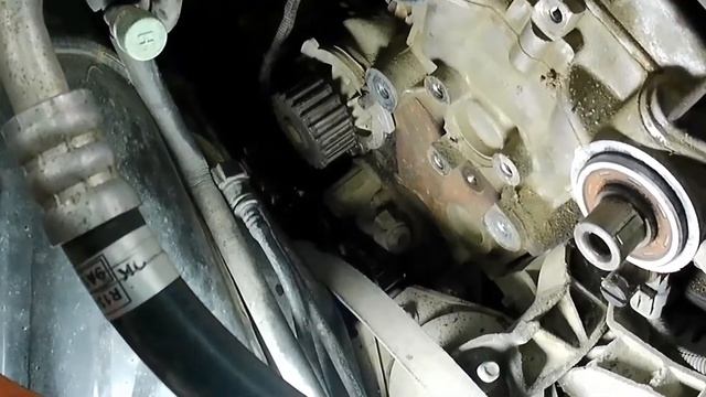 Как заменить помпу и ремень грм лада приора смотреть онлайн