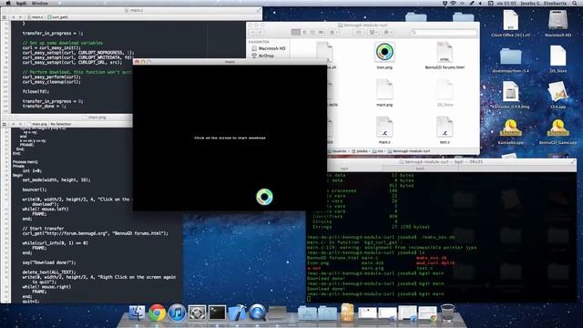 BennuGD mod_curl sample смотреть онлайн