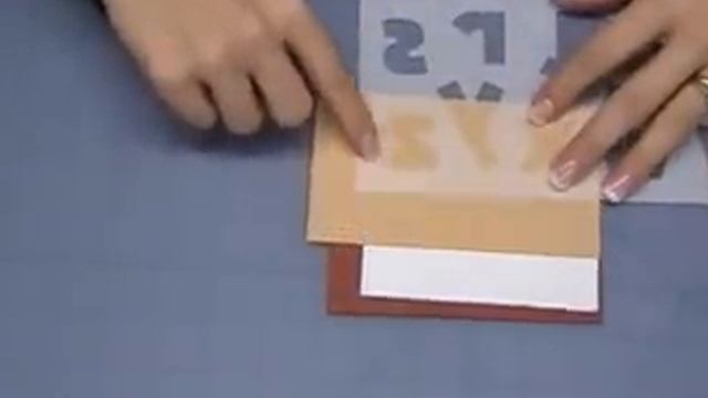 Scrapbooking Technique: Template Lettering