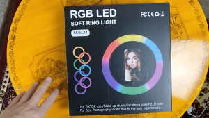 RGB LeD кольцевая лампа М26СМ Что входит в комплект