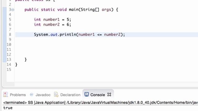 Relational Operators and Boolean Variables in Java смотреть онлайн