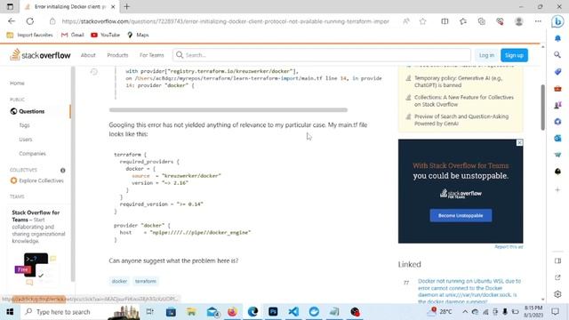 Error initializing Docker client: protocol not available | Docker | Terraform | Windows Error смотреть онлайн