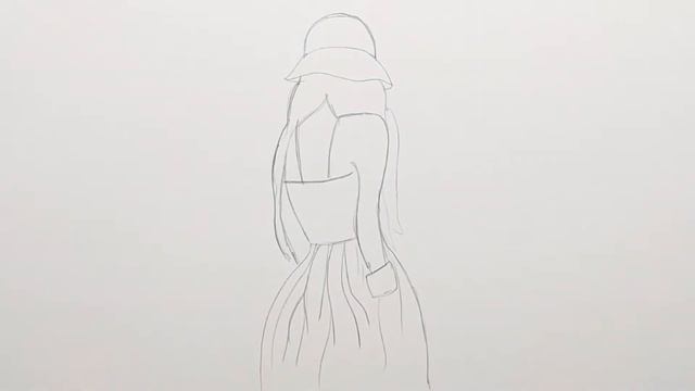 Как нарисовать Девушку в Панаме, скетч. How to draw a Girl with a pencil. Pencil Sketch drawings. смотреть онлайн