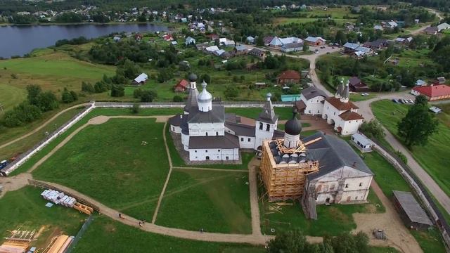 Ферапонтов монастырь с дрона, Вологодская область смотреть онлайн