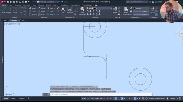 Autocad Drawing Practice 25: Drawing different arcs anc curves смотреть онлайн
