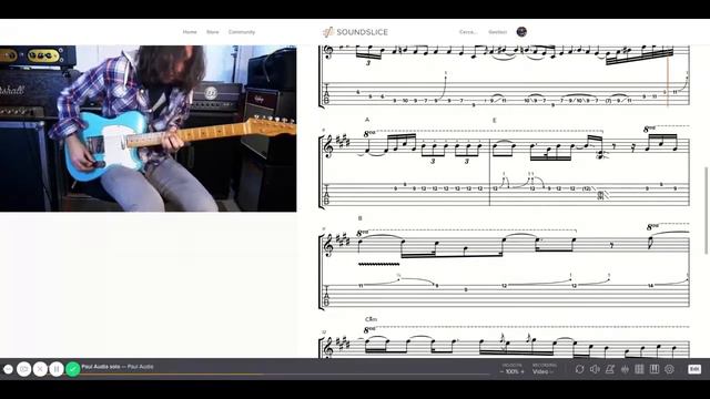 My favorite guitar solo 🔥 🔥 ( Guitar solo ) GPX + PDF ⬇⬇ смотреть онлайн
