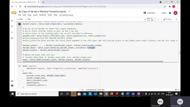Lab Assignment 6: Machine Translation using Seq2seq Model Python смотреть онлайн