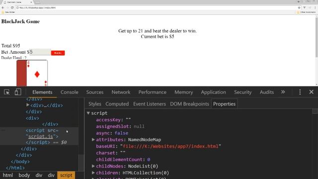 JavaScript HTML Game from Scratch Blackjack- Laurence Svekis|Learnfly смотреть онлайн