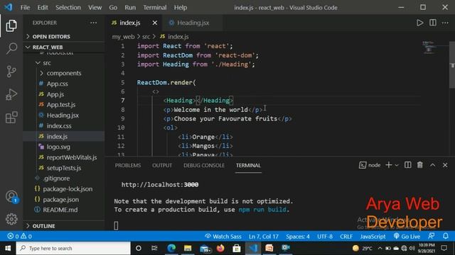 React Js: React Js Components Tutorial in Hindi | Functional Component in React Js. смотреть онлайн