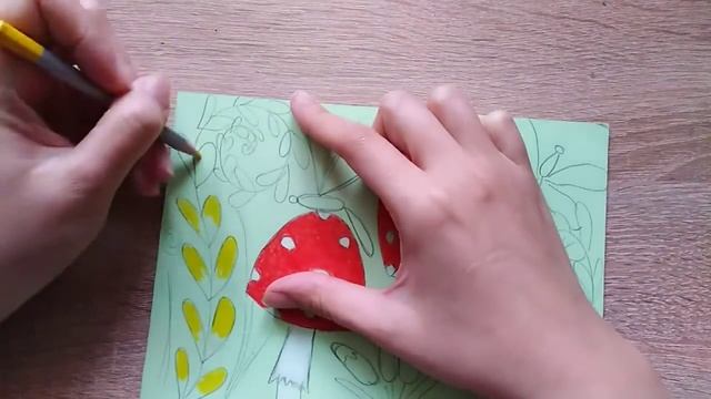 Рисуем грибы. Урок рисования для детей. смотреть онлайн