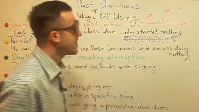 'PARALLEL ACTIONS' In the 'Past Continuous'. смотреть онлайн