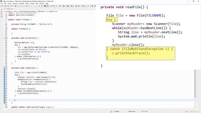 Java Text files смотреть онлайн