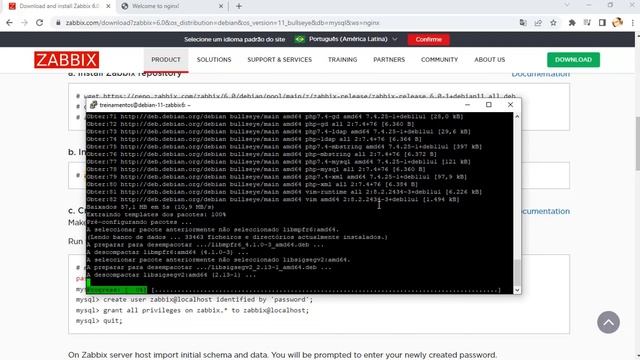 03- Instalação do Zabbix 6.0 - Debian 11 - Mariadb - Nginx. смотреть онлайн