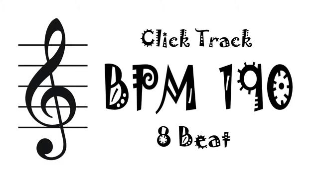 【BPM 190】Drum 8Beat - Rhythm Track Metronome смотреть онлайн