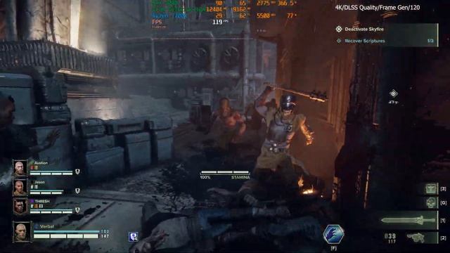 Warhammer 40,000: Darktide, 4K/120 Max Ray Tracing - Nvidia RTX 4090 - DLSS Frame Generation смотреть онлайн
