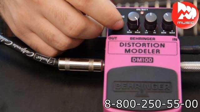 Гитарный эффект BEHRINGER DISTORTION MODELER DM100 смотреть онлайн