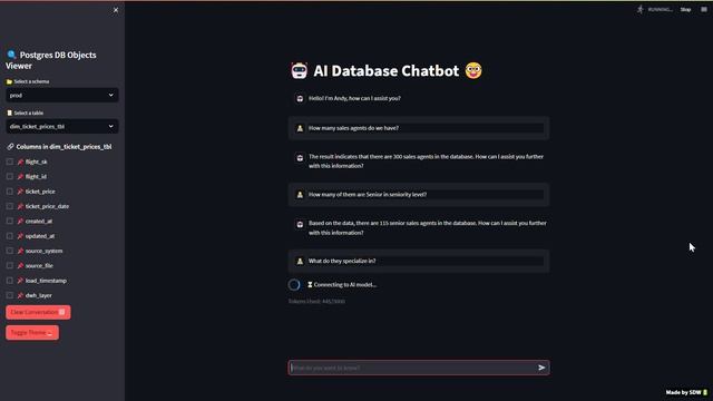AI Database Chatbot using Python (Streamlit + OpenAI) смотреть онлайн