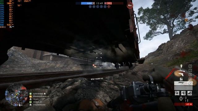 AMD FX 9590+Nvidia GTX1080 Battlefield 1 (Full HD+, Ultra) смотреть онлайн