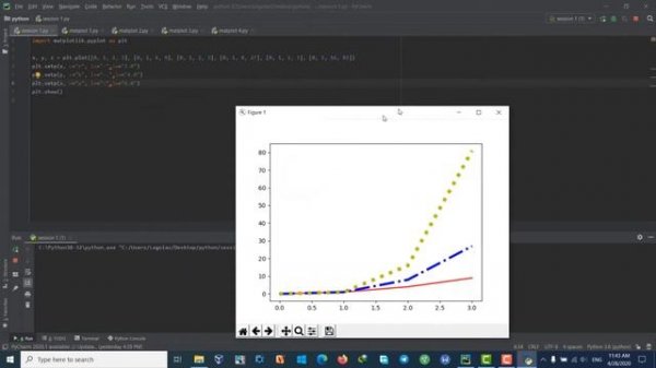 Plotting in python (Matplotlib.pyplot) #1