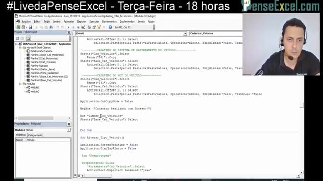 Application.ScreenUpdating no VBA do Excel - Live - Dia 15/10/2019 смотреть онлайн