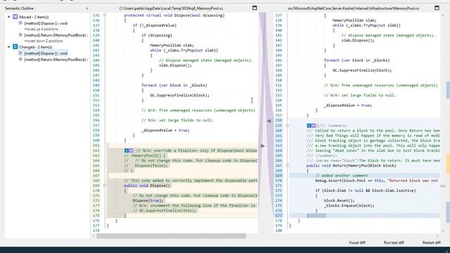 VisualDiff handling a "criss-cross" diff смотреть онлайн