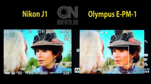 Nikon J1 vs Olympus E-PM1 Face Recognition смотреть онлайн