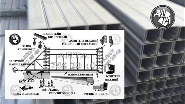 Направляющие для откатных ворот смотреть онлайн