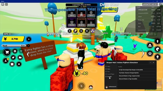 [UPDATE 40] Anime Fighters Simulator Script Roblox (Autofarm, AUTO EVERYTHING! BEST GUI PASTEBIN ⭐) смотреть онлайн