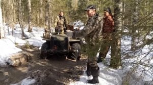 Каракат-Вездеход. Трудно проходимые весенние участки.
