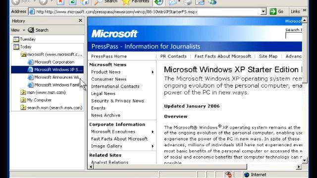 Microsoft Windows XP Starter Edition Getting Started Videos смотреть онлайн
