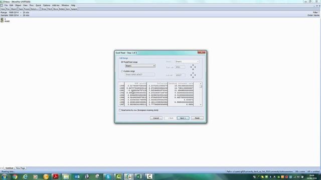 Tutorial 1 - How to import an Excel file into EViews 8 смотреть онлайн