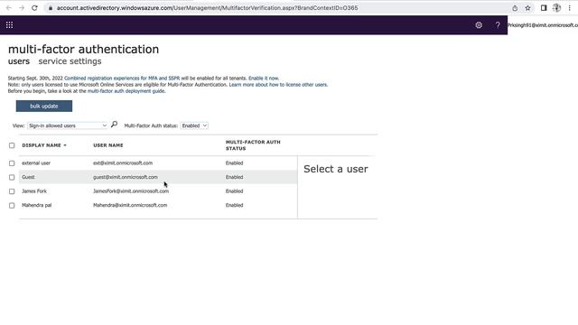 How to Enable or Disable Multi-Factor Authentication (MFA) for Office 365 Users | Azure MFA смотреть онлайн