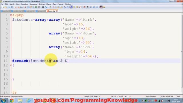 PHP Tutorial for Beginners 15 # PHP Foreach Loop смотреть онлайн