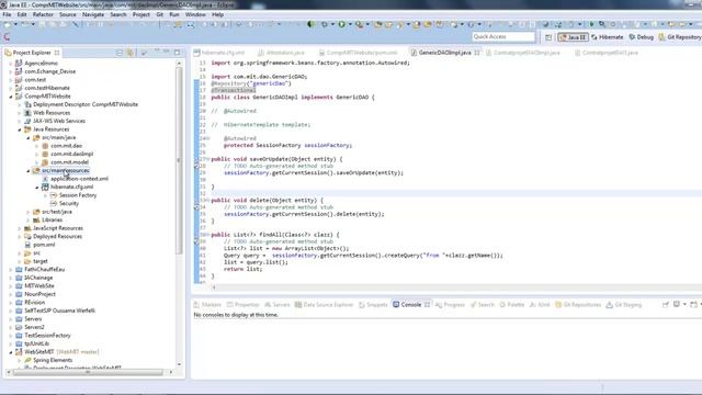 projet J2EE : Hibernate et Spring (Maven) смотреть онлайн