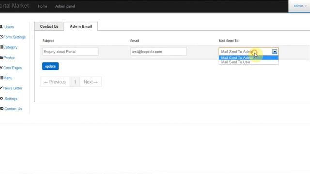 Email and Contact Settings - CMS Portal смотреть онлайн