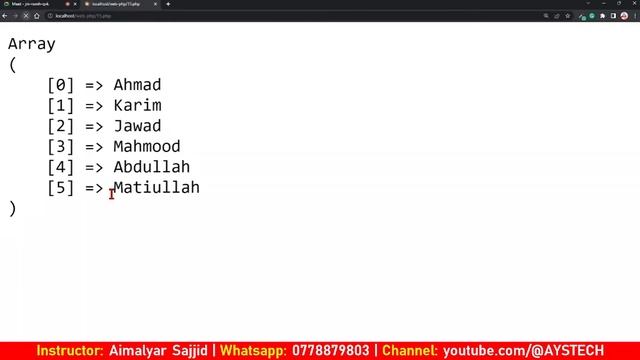 39. array_push & array_pop in php | array methods in php| پي ايچ پ په پښتو کې смотреть онлайн