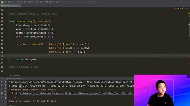 Python for Finance #10 - Creating back testing and main chart functions for Algorithmic Trading Bo смотреть онлайн