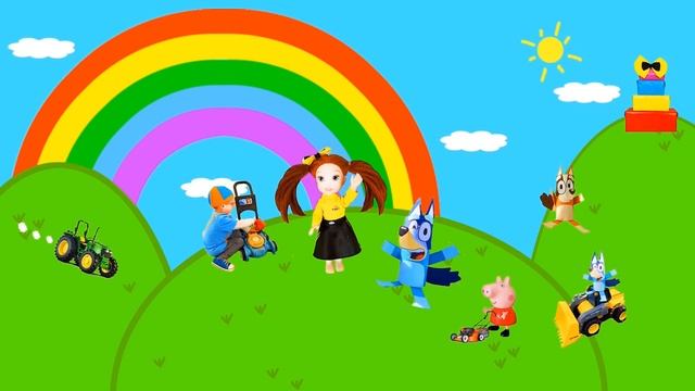 Best Lawn Mower Yardwork Tools ?Video for Kids | BLiPPi Toys | min min playtime смотреть онлайн