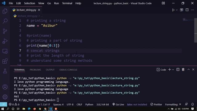 Python String and String Methods in Bangla смотреть онлайн