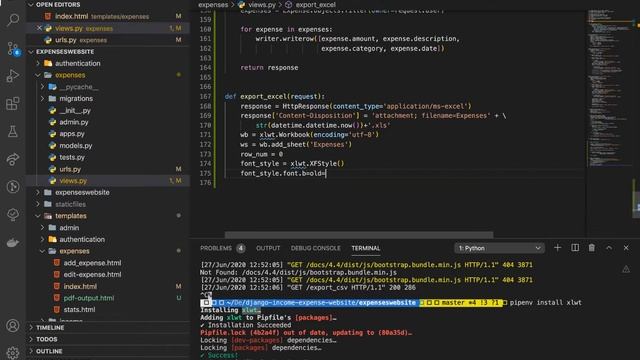 Exporting Django Data to Microsoft Excel (.xls format) [27] смотреть онлайн
