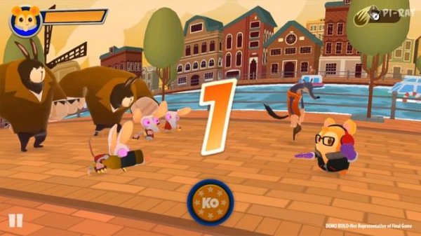 Hamsterdam Gameplay HD (iOS & Android) Funny fighting with powerful Hamster