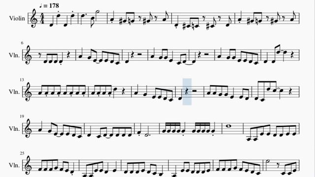 Violin Sheet Music: How to play Chika Dance (Kaguya sama) by Kei Haneoka смотреть онлайн