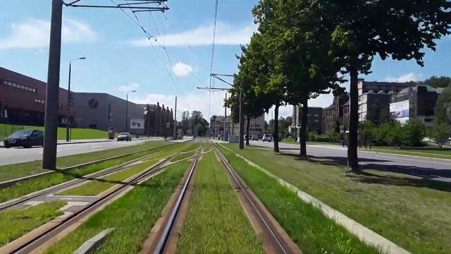 Führerstandsmitfahrt CVAG Linie 1 Zentralhaltestelle-Schönau