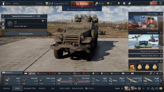War Thunder tanks m6a1 t1e1 am1 смотреть онлайн