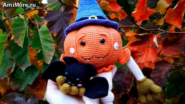 Амигуруми: схема Тыковка Boo. Игрушки вязаные крючком - Free crochet patterns. смотреть онлайн
