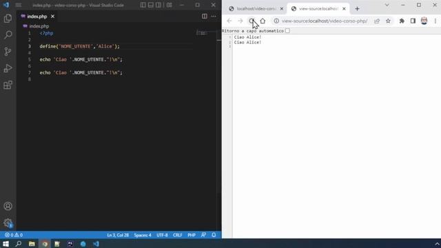 PHP 8: Costanti e Variabili смотреть онлайн