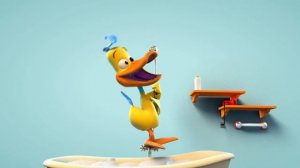 Paperotti in 'BATHTUB PRO' - The Silly Funny Duck - Animated Short