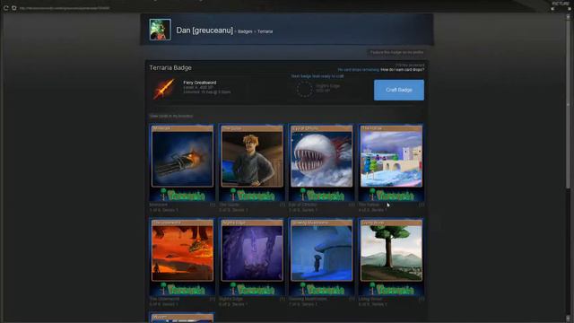 Steam Trading Cards - how to craft Terraria badge смотреть онлайн