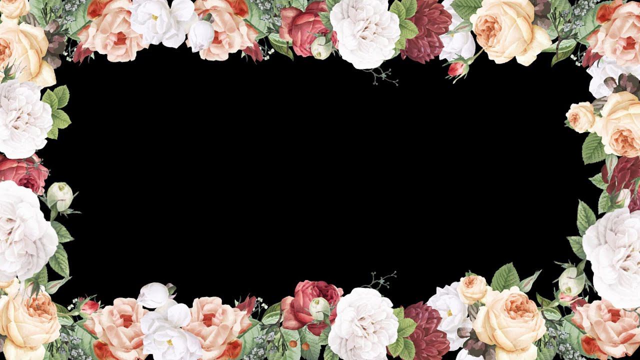 Фон. Рамка цветы розы | Бесплатные футажи для видео монтажа. смотреть онлайн