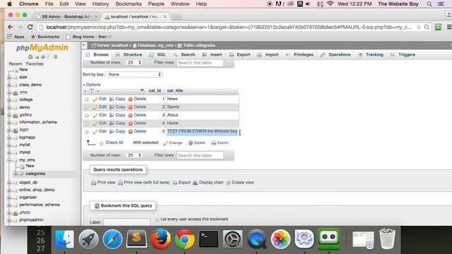 PHP Tutorials #11 - Inserting Dynamic Categories from Admin - COOL STUFF смотреть онлайн